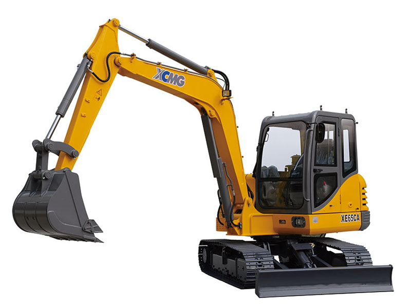 XCMG 6 ton excavator XE65CA is the 306 digger with 0.09-0.25 m3 bucket and 39.8kW engine